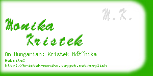 monika kristek business card